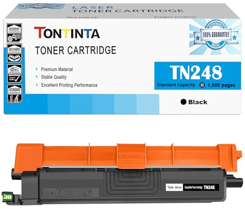 ‎TN-248 TN248 TN248BK Kompatibler Tonerpatrone Standardkapazität 1000 Seiten Schwarz für Brother Drucker MFC-L3740CDW L3740CDWE L3760CDW HL-L3215CW L3220CW L3220CWE L8240CDW DCP-L3515CDW L3520CDW