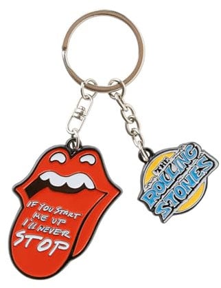 Grupo Erik Schlüsselanhänger Ringe The Rolling Stones Schlüsselring - Offizieller The Rolling Stones Fanartikel