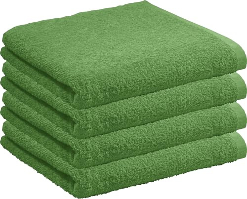 REDBEST Duschtuch Oceanside 4er-Pack Leichtfrottier grün Größe 70x140 cm
