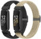 XANS Nylon Geflochtene Armband Kompatibel mit Fitbit Inspire 3/Inspire 2/Inspire/Inspire HR/Fitbit Ace 3/Ace 2, Elastisches Verstellbares Ersatzarmband Dehnbare Weiche Sport Armband für Damen Herren