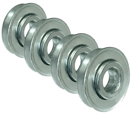 16mm Roller Ball Bearings ID 16mm x OD 35mm x Width 8mm Roller Bearing Steel Wheel Bearings for Wheelbarrow or Cart Hand Truck - 4 Pack
