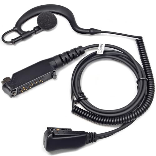 HYS Sepura Sicherheits-Ohrhörer Kompatibel mit Sepura STP8000 STP9000(Tetra) SC20 SC21 Funkgeräten, G-förmige Kopfhörer