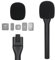 Wireless Interview Mic Handle with Metal Plate - Interview GO Handheld Adapter Compatible with DJI Mic Mini, Hollyland Lark M2 Magnetic Lavalier Microphone by YOUSHARES