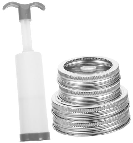 POPETPOP Vacuum Preservation Lid for Jars Made of Stainless Steel Featuring Airtight Sealing for Food Preservation Use Canning Supplies for Storage Random Style