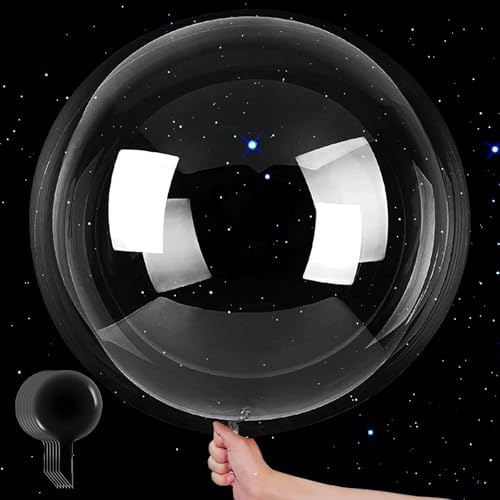 AUNGKWANG 30 Stück Bobo Klar Ballons, 40cm Jumbo Bobo Klar Luftballons, Transparente Blasen BoboBallons, Wiederverwendbare Bubble Ballons, für Geburtstag Hochzeit Jahrestag Party Dekoration (20Zoll)