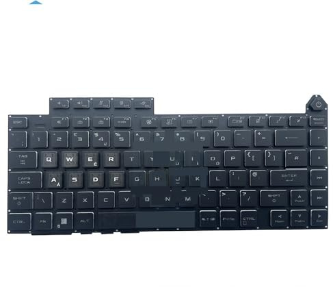 YLLOZDE UK-Tastatur für ROG Strix G16, G614, G614JZ, G614JU, G634, G634JZ, G634JY (2023, V220926B)