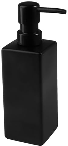 350ml Seifenspender Küche Schwarz,Seifenspender Bad,BadezimmerSeifenspender | Seifenspenders Spülmittel, Spüli Spender Küche, Soap Dispenser Kitchen, für Arbeitsflächen, Badezimmer, Küchen