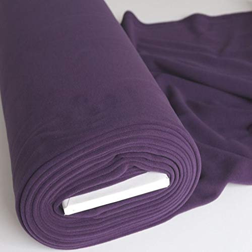 STOFFKONTOR Polar Fleece Stoff Meterware, Fleecestoff zum Nähen mit Antipilling Eigenschaften - Lila