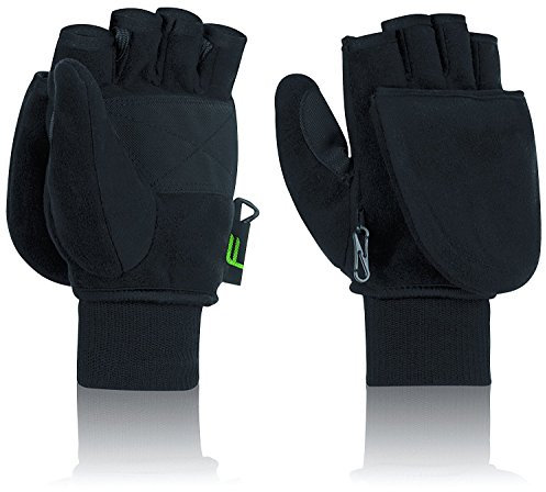 Fuse Handschuh 'Klapp-Fäustling' - schwarz, S