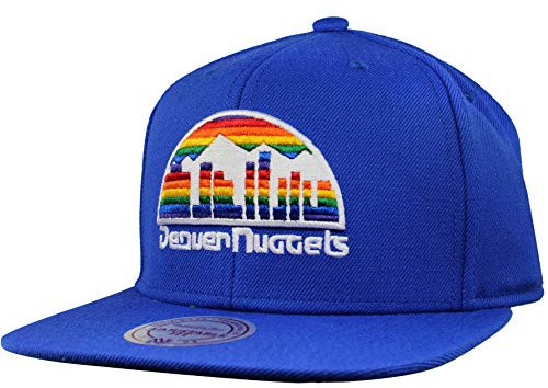 Mitchell & Ness Denver Nuggets Wool Solid 2 Snapback Cap NZ979 Royal Blue HWC