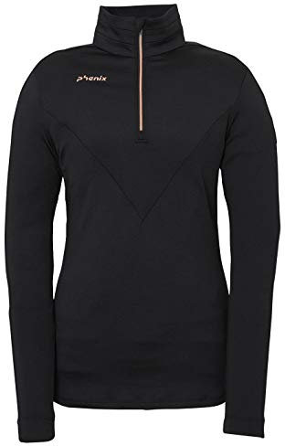 Phenix Fluorite 1/2 Zip Tee, Schwarz, L
