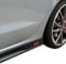 PrintAttack P042 | Set di 2 adesivi per minigonne laterali N-Performance | 751 Oracal/3M Carbon | Car Styling | Set di decorazioni (rosso/carbonio/nero)