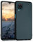 kwmobile Case kompatibel mit Samsung Galaxy A12 Hülle - Schutzhülle aus Silikon metallisch schimmernd - Handyhülle Metallic Petrol