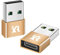 XINRUISEN USB C to USB Adapter 2Pack, USB Female to USB Male Charger Adapter Charging Cable Converter Power Plug for for iPhone 15 14 Plus 13 12 Pro Max/Mini/11/10/XR/SE, for Samsung S20 S21 A52 A32