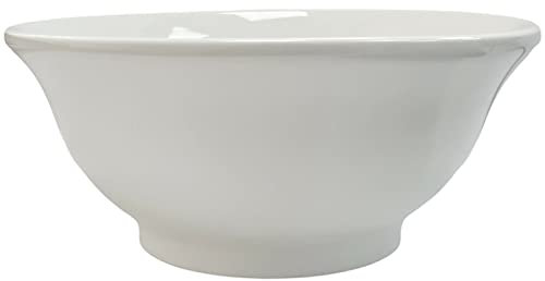 Rammento Grand bol à salade en porcelaine blanche de 1,15 l
