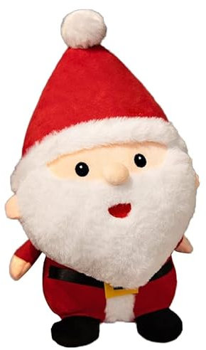 Weihnachten Dekoration Stofftiere, 23CM Weihnachtsmann Puppe Kuscheltiere Gefüllte Plüsch Spielzeug PlüschKissen Weiches Schlafkissen Ornament Tischdeko Geburtstagsgeschenk für Kinder Erwachsene