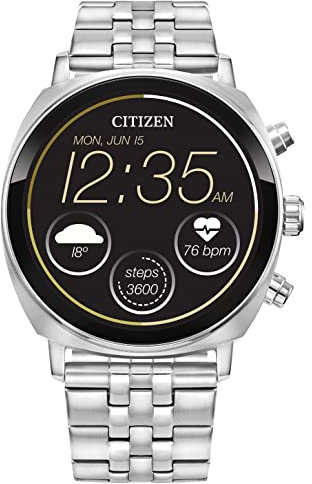 Citizen CZ Smart PQ2 41MM Unisex Smartwatch with YouQ App with IBM Watson® AI and NASA research, Wear OS by Google, HR, GPS, Fitness Tracker, Amazon Alexa™, iPhone Android Compatible, IPX6 Rating
