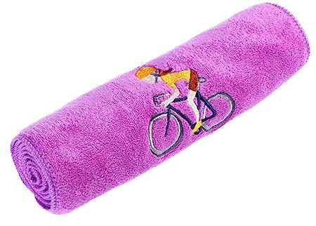 BESPORTBLE Asciugamano Da Palestra Da Corsa Assorbente Ad Asciugatura Rapida Con Motivi Da Ciclismo 25x110 Cm