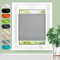 Homland Plissee ohne Bohren Klemmfix B95 x H130 cm Grau, Plissees für Fenster und Tür, Jalousie Easyfix Plisseerollo mit Klemmträger Sonnenschutz und Sichtschutz lichtdurchlässig Rollo