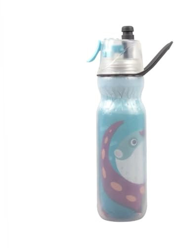 efiLneerG Kids Insulated Water Bottle Spray Mist and Sip Squeeze Water Bottles for School Boys Girls, Leak Proof Cold Misting Sport & Bike Drinking Bottle 20 oz