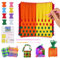 Homewit Loom Knitting Kit, Rainbow Weaving Loom Kit 8 Colors, for Potholder Loops Crafts, for 6-13 Years Old Girs & Adults, Non-Foldable