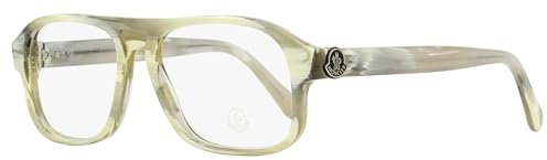 Moncler ML5198 060 BEIGE HORN 54/16/145 Herren Brillen