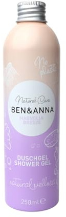 Ben & Anna - Duschgel Magnolia - 1er Pack - Shower Gel - Naturkosmetik, Vegan, Ohne Plasik, Alu Dose (1)