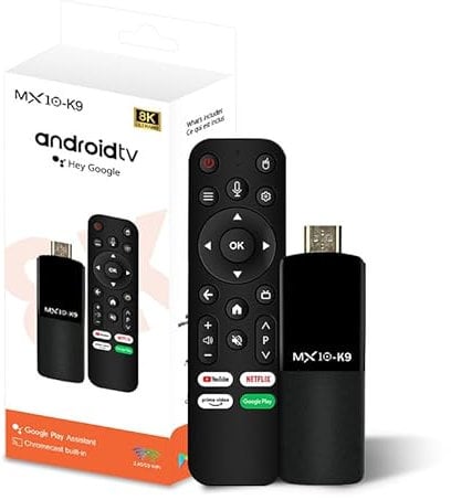 GoyaGirl 4K Google TV Stick Android 13,2GB RAM + 16GB eMMC | 8K Ultra HD | 2.4G+5G Dual Band WiFi | Enhanced Stability and Performance | Ideal for Smooth TV Experience