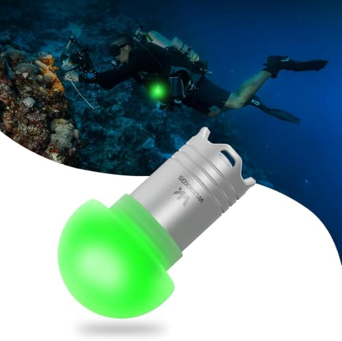 Wurkkos DL04 Mini Tauchlampe, RGB Signallicht, IPX8 100m, USB-C | für Nachttauchen, Camping, Wandern & Hunde, 5 Farben 10 Modi, 60h Blinklicht, doppeltes O-Ring, nur 37,3g
