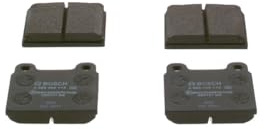 Bosch BP495 - Brake Pads Car Front Axle - Bosch Quality - Reduced Noise and Dust - ECE-R90 Certified - Copper-Free - 1 Set of 4 Pads