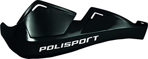 POLISPORT 8305100027 - Paramanos EVOLUTION INTEGRAL 2 puntos de fijación MX-Style fabricado en plástico con kit de montaje incluido compatible con todos los modelos de motocross/enduro en color negro