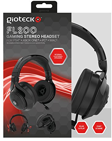 PS4, Xbox One, PC - Flow 200 Wired Stereo Headset Black