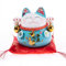 Lachineuse – Gato Maneki Neko – Hucha Japonesa – Tradiciones asiáticas – Colorido Azul – Porcelana – Idea Decorativa y Regalo de Japón Asia – Fortuna, protección, Suerte y Felicidad