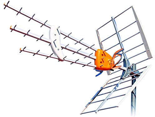 Kit Antena TELEVES Boss 790 HD con Filtro LTE Y PREVIO MRD Inteligente + Rollo 20 MT Cable Y Conectores …