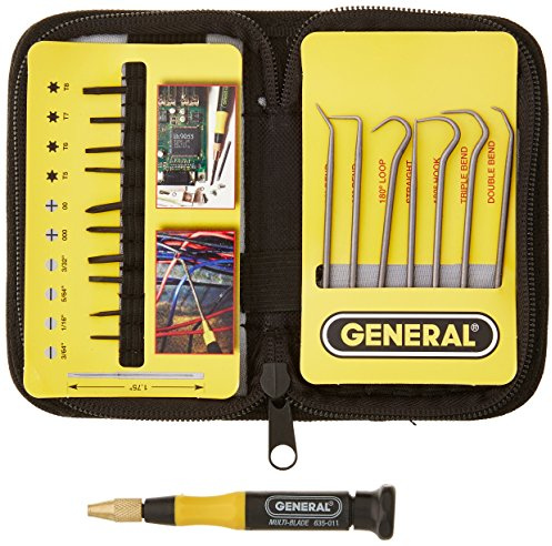 General Tools Pick and Screwdriver Set #63517 with Pouch