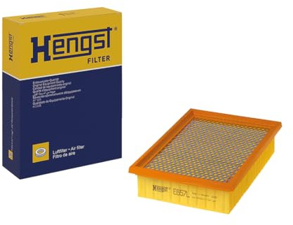 HENGST - Luftfilter E657L - Luft-Filtereinsatz für KFZ | Hochwertiger Motorluftfilter für Otto- oder Dieselmotor - Schutz für Motoren - Wasserbeständig