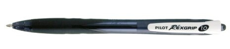 Pilot Rexgrip Begreen Ballpoint Pen Medium Tip 1.0 Black Ink (Each)