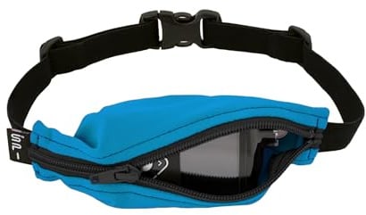 Spibelt Kinder-Gürtel: Anti-Rutsch-Gürtel mit Loch für Insulinpumpen, medizinische Geräte oder Kopfhörer, für aktive Kinder, unisex, Kids Belt, Turquoise with Black Zipper