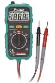 Multimetro digitale autorrango de Bolsillo