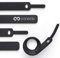 conecto Klett Kabelbinder 10cm Klettband mit Loop - Kabelmanagement Kabelorganizer Klettkabelbinder Klettverschluss schwarz, 30 Stk.