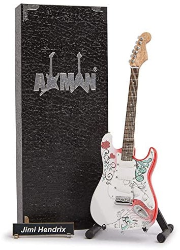 Jimi Hendrix - Miniatur-Gitarren-Replik – Musikgeschenke – handgefertigte Verzierung