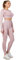 Jamron Damen Stretch Yoga Kleidung Set Crop Top+Leggings 2PCS Trainingsanzug Gym Fitness Activewear SN05405 Lotus Rosa M