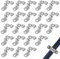 100 Stück Schlauchclips aus Edelstahl, U-Tube-Klemme, U-Sattel-Karte, Schlauchbefestigung, Schlauchschellen für Wasserleitung/Gasschlauch/Stahlrohr/Halterungszubehör
