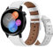 Bracelet de montre en cuir pour Huawei Watch GT3 42 mm - Avec boucle en métal en acier inoxydable - Pour homme et femme - Bracelet en cuir pour Huawei Watch GT3 - 42 mm (blanc, 20 mm)