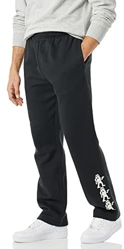 Amazon Essentials Disney | Marvel | Star Wars Pantaloni Sportivi in Pile (Disponibili in Taglie Extra Forti) Uomo, Star Wars Stormtrooper, 4XL Plus