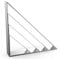 45/90 Degree Triangle Cookie Cutter Set - 5 inch, 4 inch, 3 inch, 2 inch - Half Square Right Angle Triangle Geometric Frame Plaque Cookie Cutters Shapes Molds - Stainless Steel