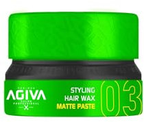Agiva Styling Hair Wax Matte Paste 03 Grün Matt-wax 155ML | Haarwachs Matt | Natürliches Finish | Haarwax Männer | Super Starker Halt | Barbershop Styling