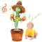 Edencomer Plush Toy, Tanzender und Sprechender Kaktus 120 Musik Singender Kaktus Spielzeug Mit 5 Funktionen (Spricht Nach+Leuchten+Aufzeichnung+ Wiederholen)