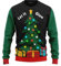 JAP Christmas Holly Jolly mit LED Lampe - Lustiger Hässlicher Weihnachtspullover Für Damen und Herren Ugly Christmas Sweater - 2XL