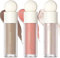 Erinde Liquid Highlighter Makeup, Face Highlighter Bronzer Makeup Stick, Natural Glossy Finish, Lightweight Blendable Silky Smooth Cream Face Illuminator Makeup, Cruelty-Free #01